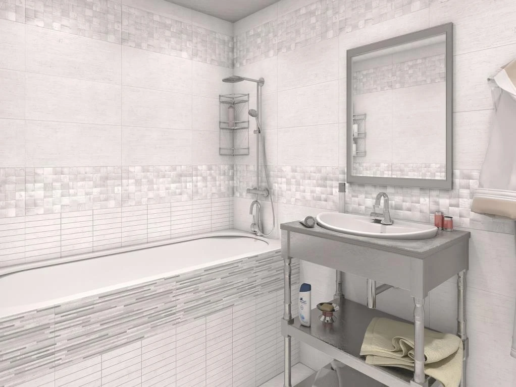 Stem White WT9STМ00 Плитка настенная 249*500 (10 шт. 1.245кв.м)