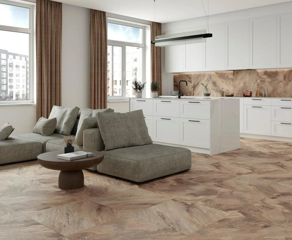 Miranda Brown 60x60 Cтруктурный 57945 (4шт/1,44кв.м)